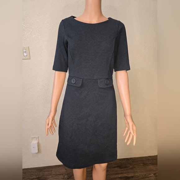 Boden Womens Short Sleeve Dress Swan Cotton Old Navy Size 6R - Picture 8 of 16